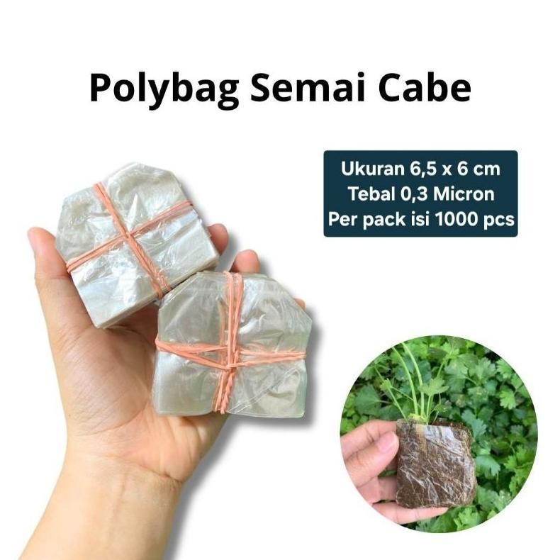 Bisa Cod Plastik Polybag / Polibeg Semai Cabai / Cabe Dan Sayur Isi 1000 Lembar Media ...