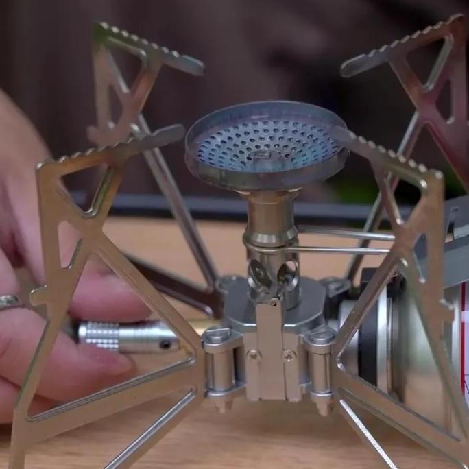 Kompor Ultralight Campingmoon Xd-3F Dan Xd-3Ne Dilengkapi Dengan Meja Lipat Campingmoon Gt-36 Origin