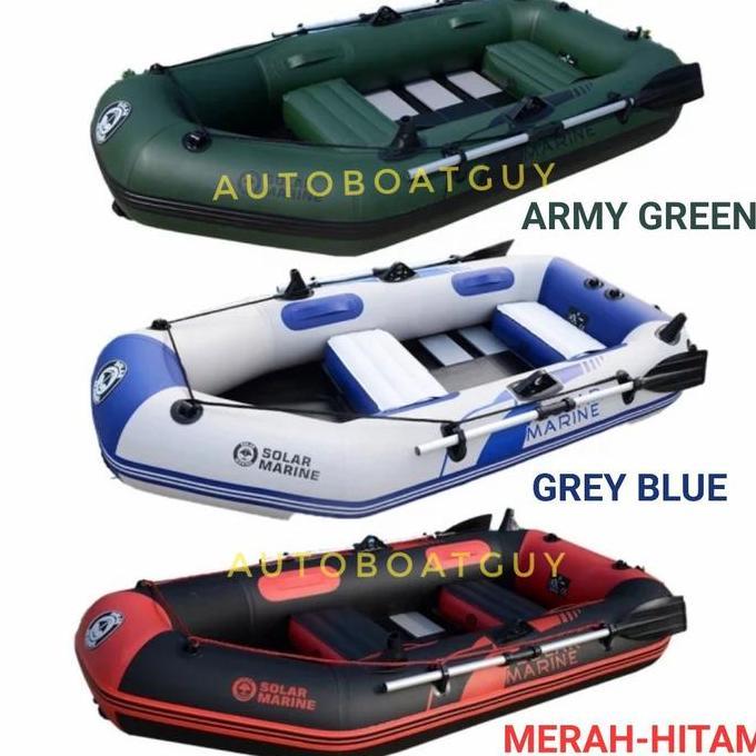 Perahu Karet Mancing SOLAR MARINE PVC Tebal [Ready & Pre Order]