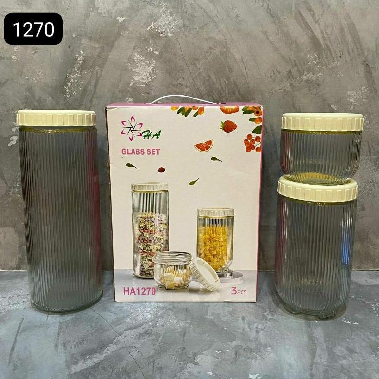 Raffa Toples Kaca Beling 3in1 | Toples kue Lebaran