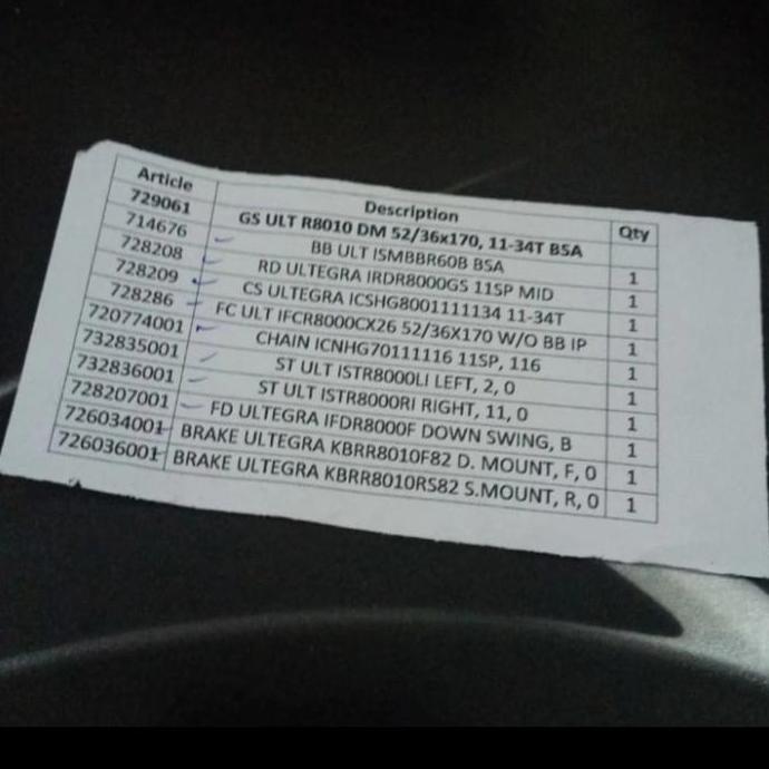 Groupset Shimano Ultegra R8010 Fulsett