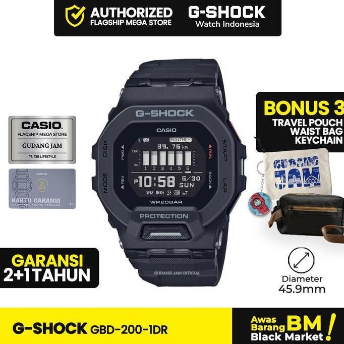 G-Shock GShock GBD-200-1DR GBD-200-1D GBD-200 GBD200 GBD 200 Watches