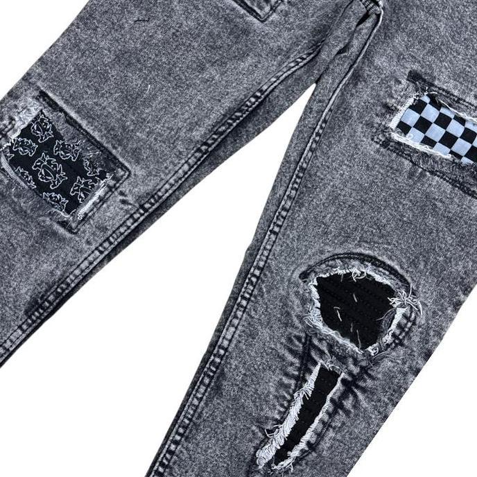 Celana Panjang Model Catur Pria/Celana Panjang Bikers/Celana Panjang Ripped Jeans/Celana Panjang Sli