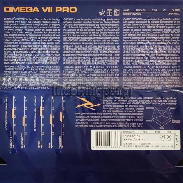 Xiom Omega VII Pro 2.0 - Tenis Meja Pingpong