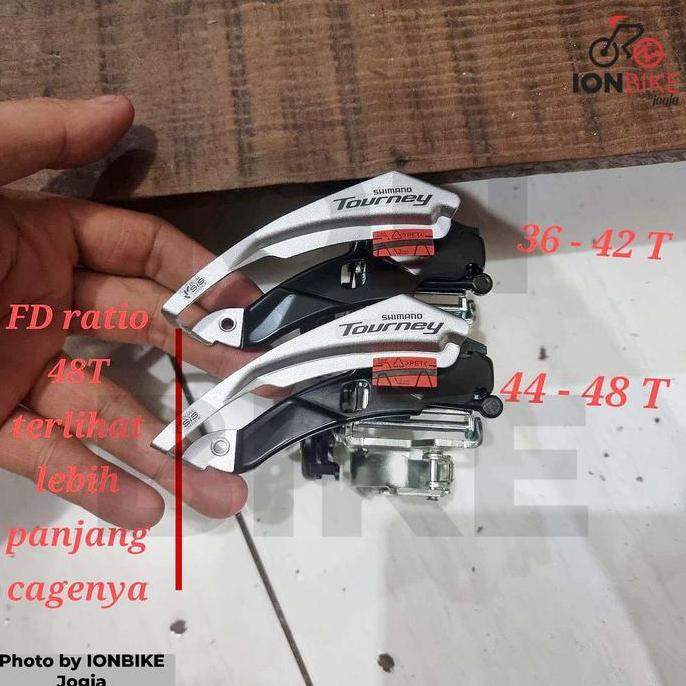 Fd Shimano Tourney Ty510 44-48T Top Swing Dual Pull Tarikan Atas Bawah Max 48T 44 48 T Ty-510 Altus 