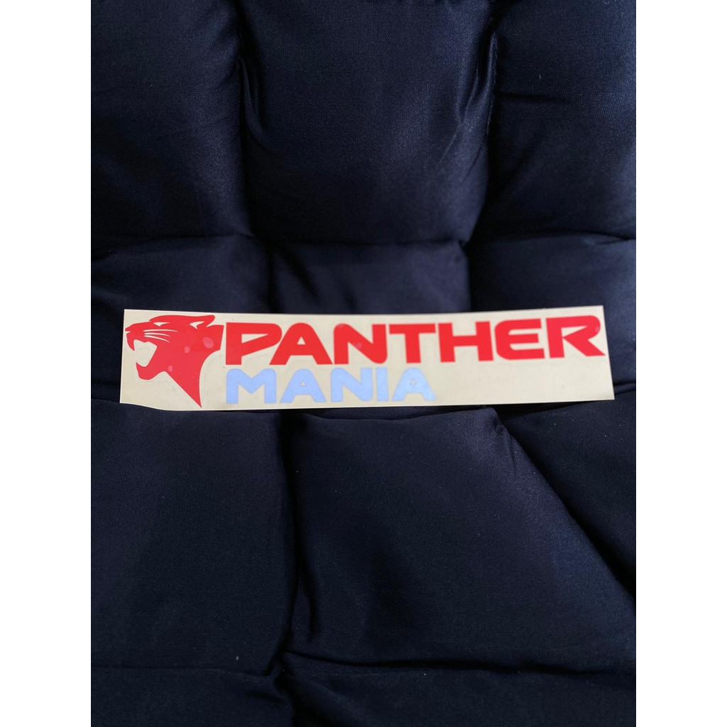 Stiker Cutting Logo PANTHER MANIA Ukuran 25 x 5 CM Cutting Sticker (2W)