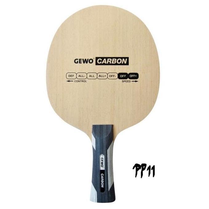 Gewo Power Carbon - Bat Bet Blade Kayu Tenis Meja Pingpong