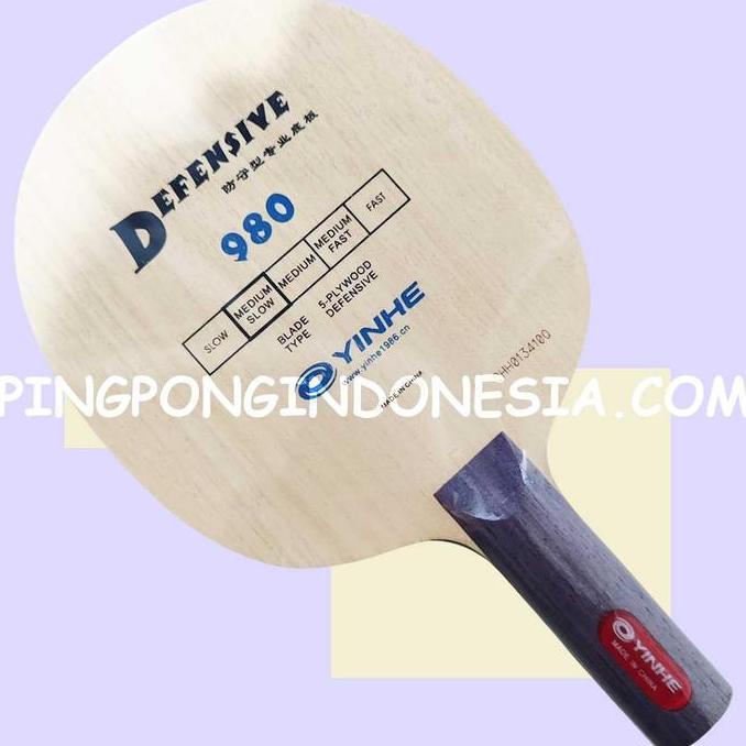 Yinhe 980 Defensive - ST - Blade Kayu Pingpong Tenis Meja Bat Bet