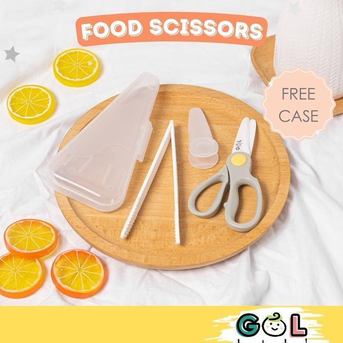 GOL Baby Ceramic Baby Food Scissors Gunting Makanan Bayi Anak Bayi Keramik Gunting Keramik Makanan M