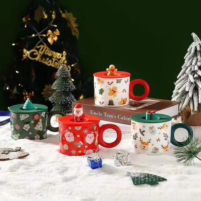 Ideame Hampers Christmas Mug Natal / Gelas Natal Set Premium Xmas Box Gift Christmas / Mug Hadiah Na