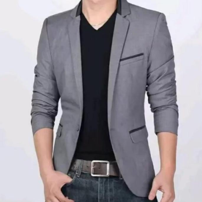 jas hitsm Blazer Pria Slim Fit Casual Korea Style Premium Quality Jas Pengantin Hitam Formal Casual 