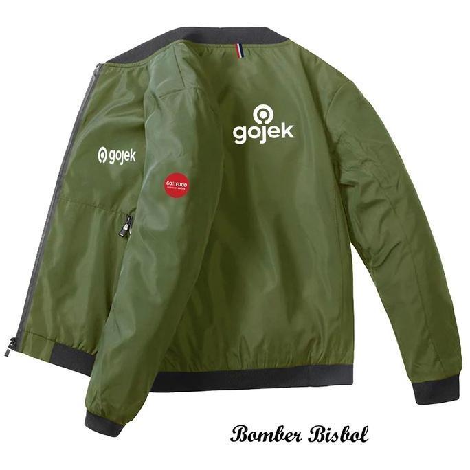 Terbaru - Jaket Bisboll Khusus Driver Logo Gojek 2022 Fashion Jaket