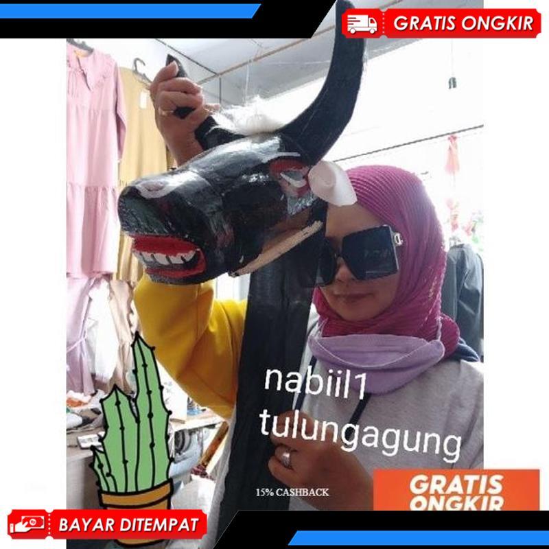 banteng bantengan kayu BISMILLAH