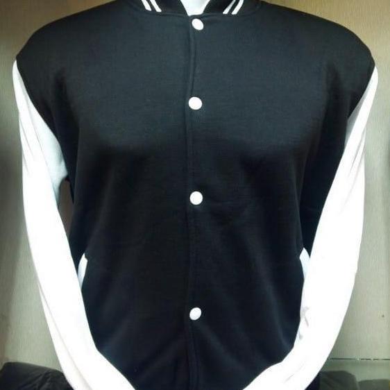 jaket varsity kancing tekan costume bordiran