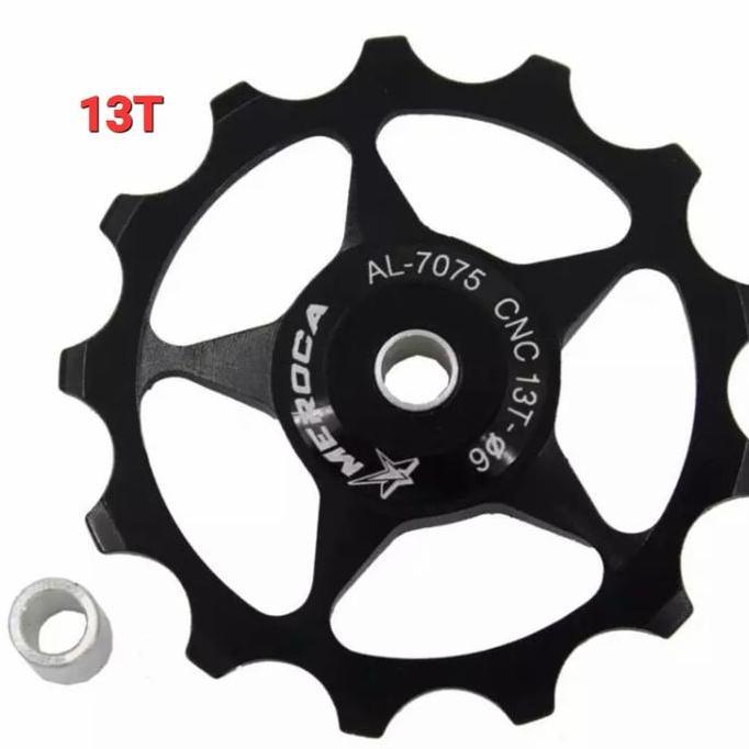 Murah Meroca Pulley RD Bearing 13T Pullay RD Sepeda Lipat MTB Roadbike Non COD