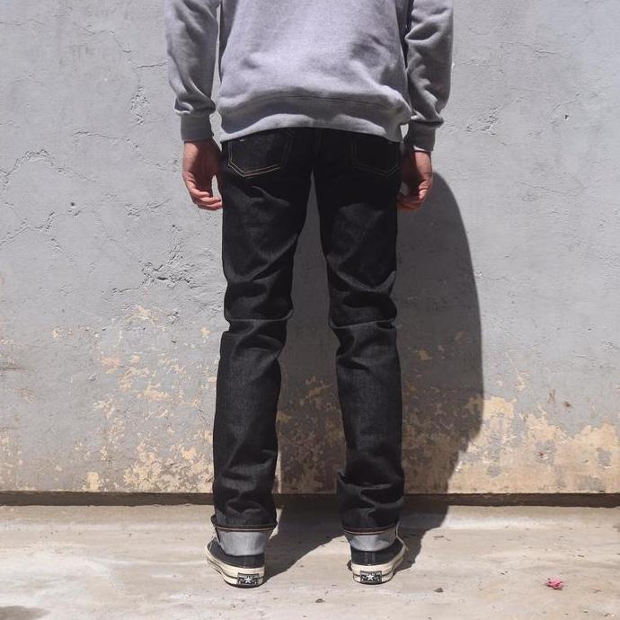 FTJ/ Fabric The Jeans - FS-106 Black Indo Stretch Denim Slim Cut