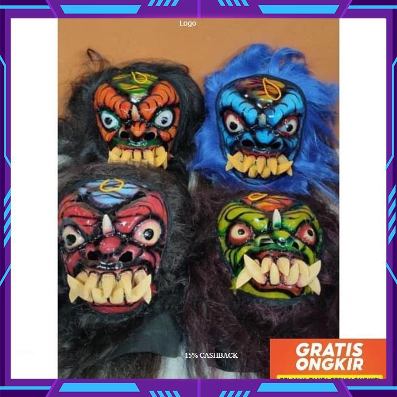 mainan anak topeng Buto gedruk  barongan Bagus