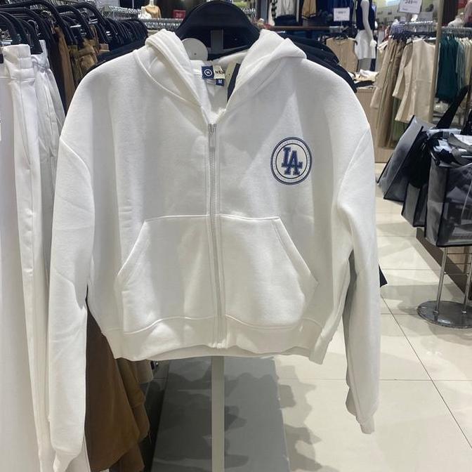 Flash Sale (S-Xl) Jaket Zipper Hoodie Nevada Cewek Super Tebal Original Wanita Sweater Outer Croptop