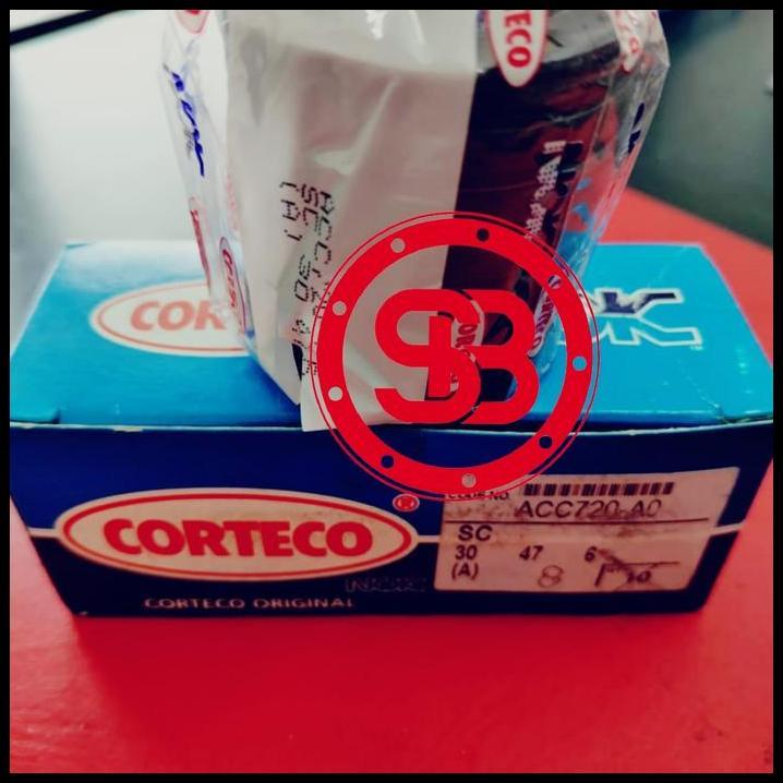 GRATIS ONGKIR OIL SEAL / OILSEAL SC 30 47 6 / 30X47X6 / 30.00 47.00 6.00 NOK CORTECO ( MINIMAL PEMBE