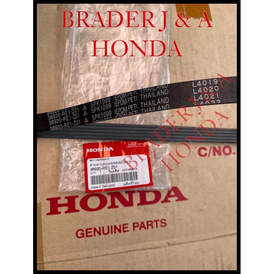 TERBARU FANBELT SABUK 5PK PANJANG 1099 V BELT DRIVE BRIO CBU 2012 2013 2014 HONDA 38920-RE1-Z01 5PK 