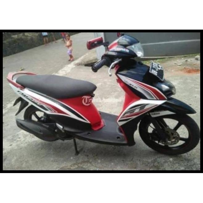 BEST DEAL (ORI) STRIPING YAMAHA MIO GT 2013 PUTIH LIS MERAH KUALITAS ORIGINAL 