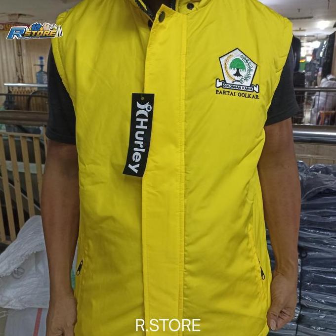 ROMPI GOLKAR/ROMPI POLOS SERAGAMAN/ROMPI VEST PARTAI KUNING