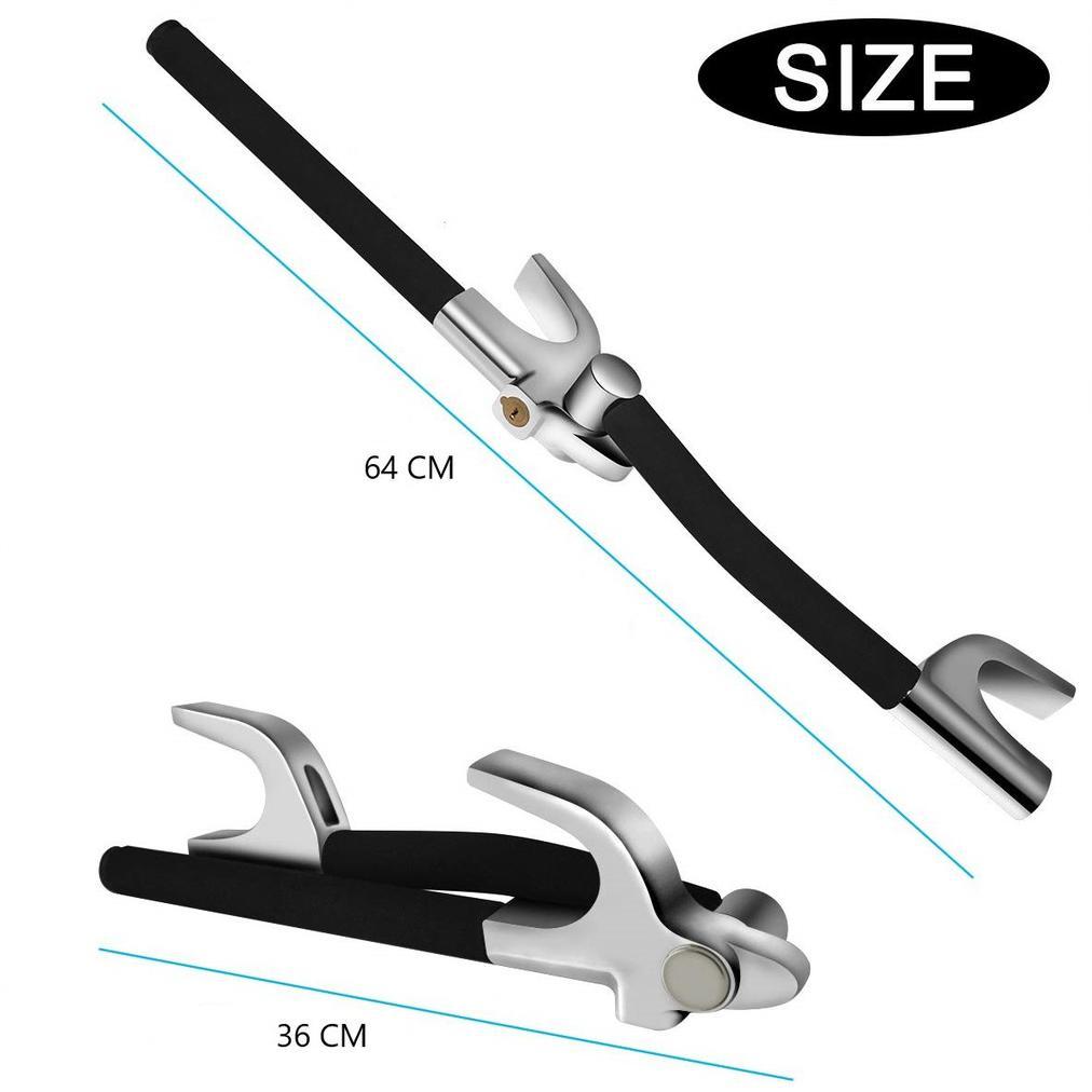 Kunci Foldable / Lipat Stir Mobil | Pengaman Anti Maling Gembok Setir Mobil