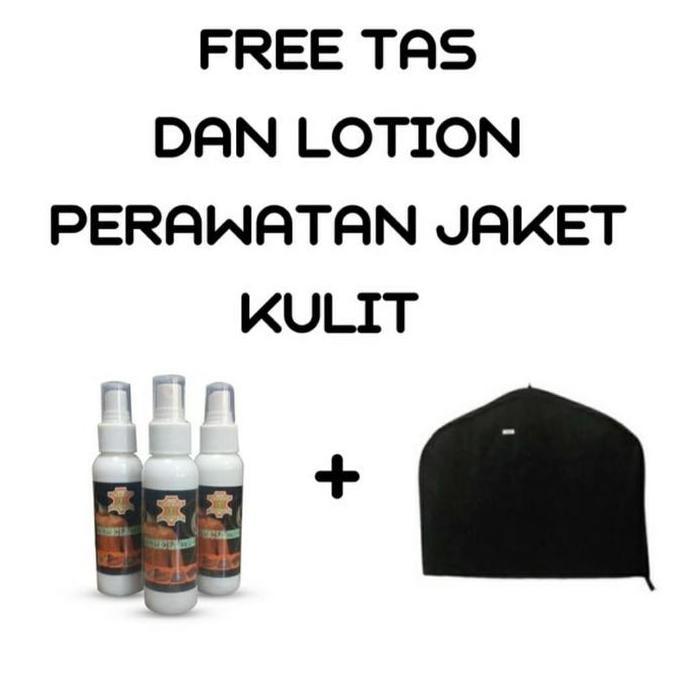 jaket kulit pria coklat tua asli domba kualitas super