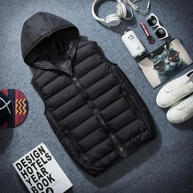 jaket rompi/rompi Hoodie musim dingin