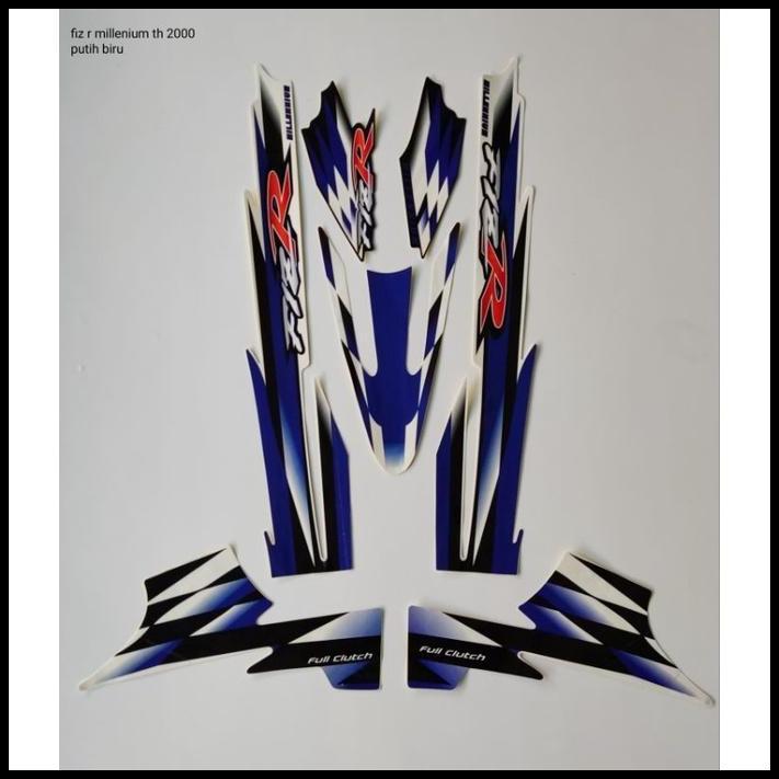 TERMURAH (ORI) STRIPING YAMAHA FIZ R MILENIUM 2000 PUTIH BIRU KUALITAS ORIGINAL
