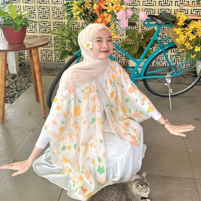 Kyomi Outer-Outer Wanita-Outer Bunga-Outer Motif