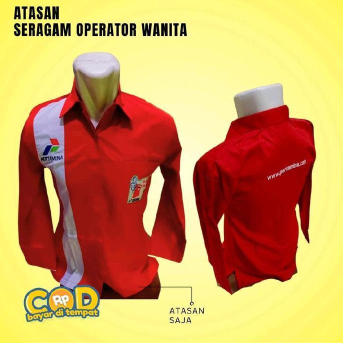 Seragam Operator SPBU Wanita Lengan Panjang