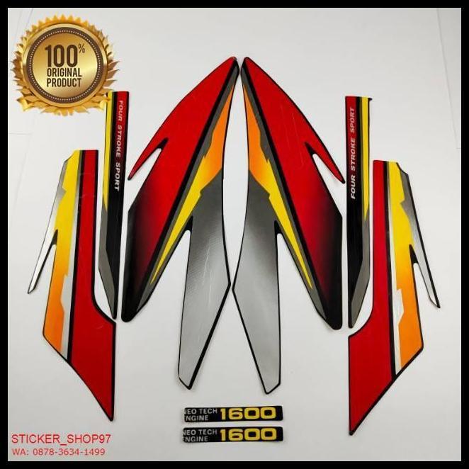 TERBARU (ORI) STRIPING HONDA GL PRO  1997 1998 HITAM  MERAH KUALITAS ORIGINAL 