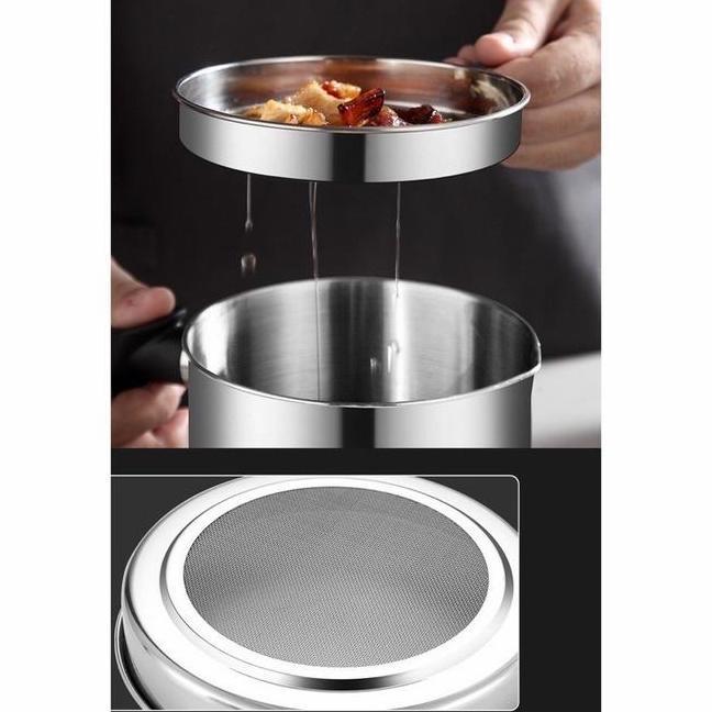 Oil Pot Stainless Steel Tempat Saringan