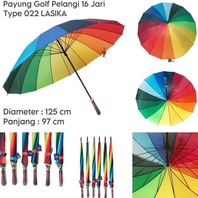 Payung Golf Pelangi Payung Hujan Payung Jumbo Besar