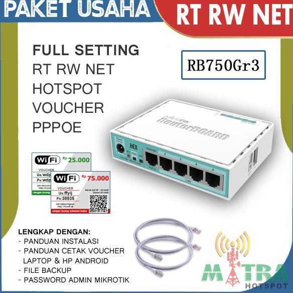 MIKROTIK RB750GR3 PLUS SETTING HOTSPOT VOUCHER SIAP PAKAI ORIGINAL DAN TERPERCAYA
