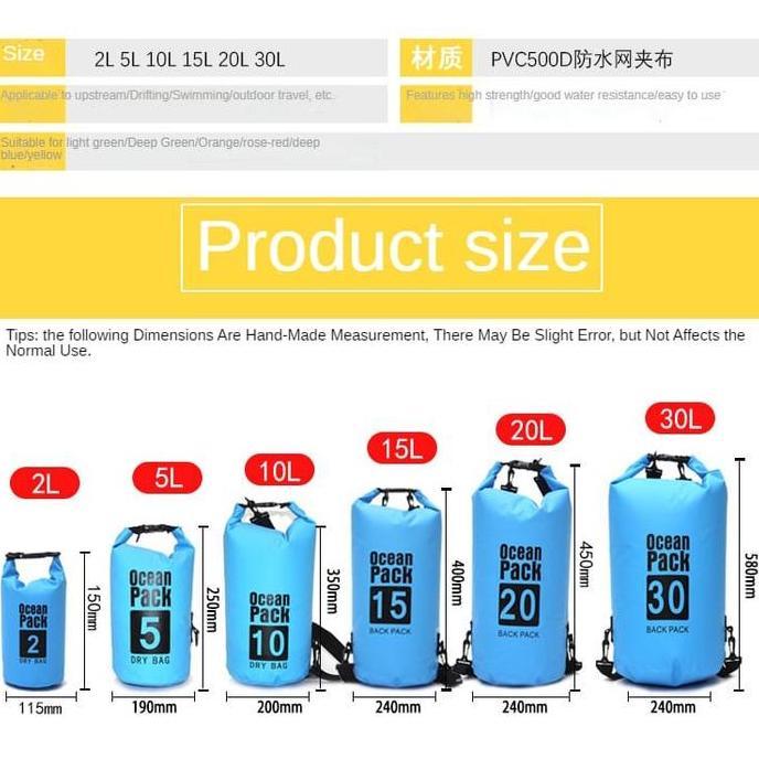 DRY BAG TAS PANTAI TAS PANCING ANTI AIR WATERPROOF BAG OCEAN PARK (Simba) Olahraga