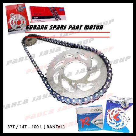 HOT DEAL GEAR GIR SET DEPAN BELAKANG RANTAI YAMAHA V75 V80 V80SS V80DX V-75-80 