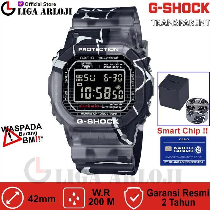 Casio G-Shock Dw-5000Ss-1Dr Jam Tangan Pria Gshock Dw5000 Dw-5600Ss-1