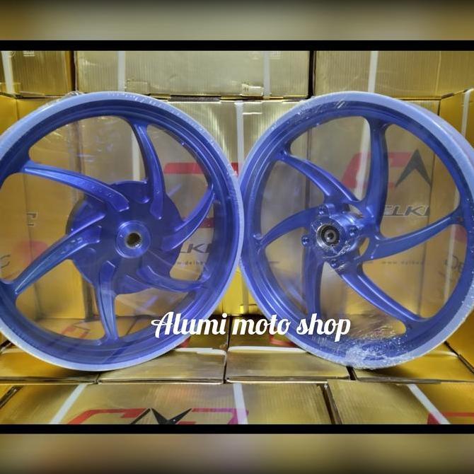 velg delkevic six star Yamaha Mio sporty Mio soul Mio smile Mio j Fino karbu lebar 185/21514 Origina
