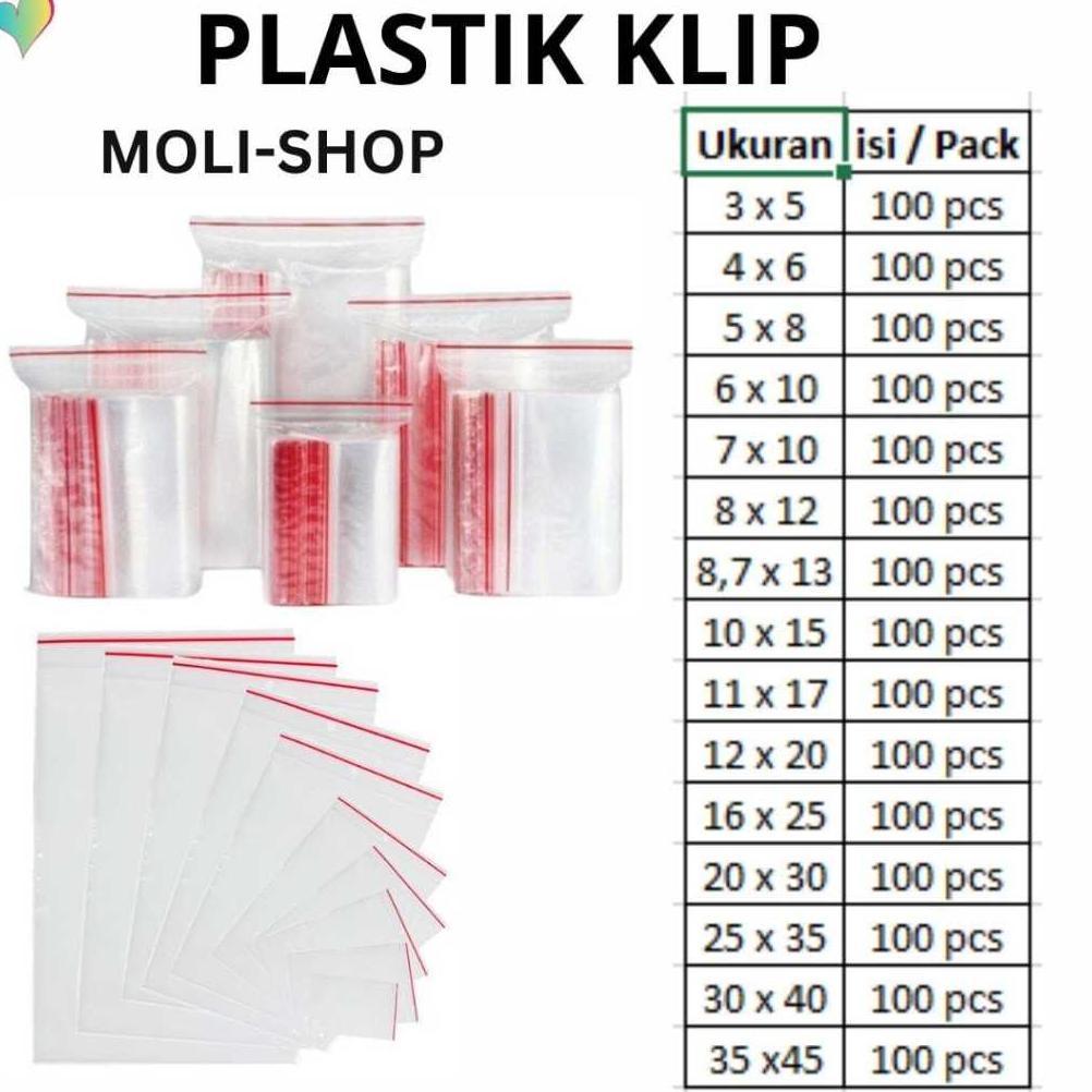 Plastik Klip Uk 30x40 - Kantong Plastik Zipper Lock , Plastik Baju