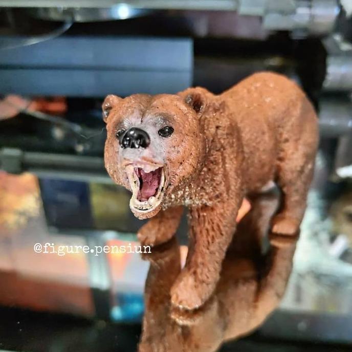 ANIMAL PARADISE FIGURE BEAR BROWN HEWAN BERUANG FIGURE