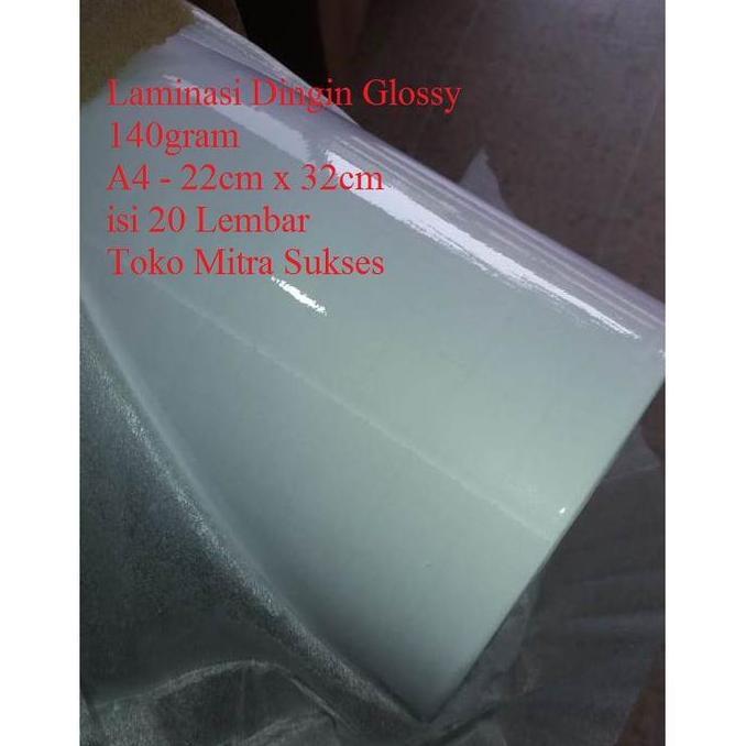 Laminasi Dingin Glossy A4 140Gram