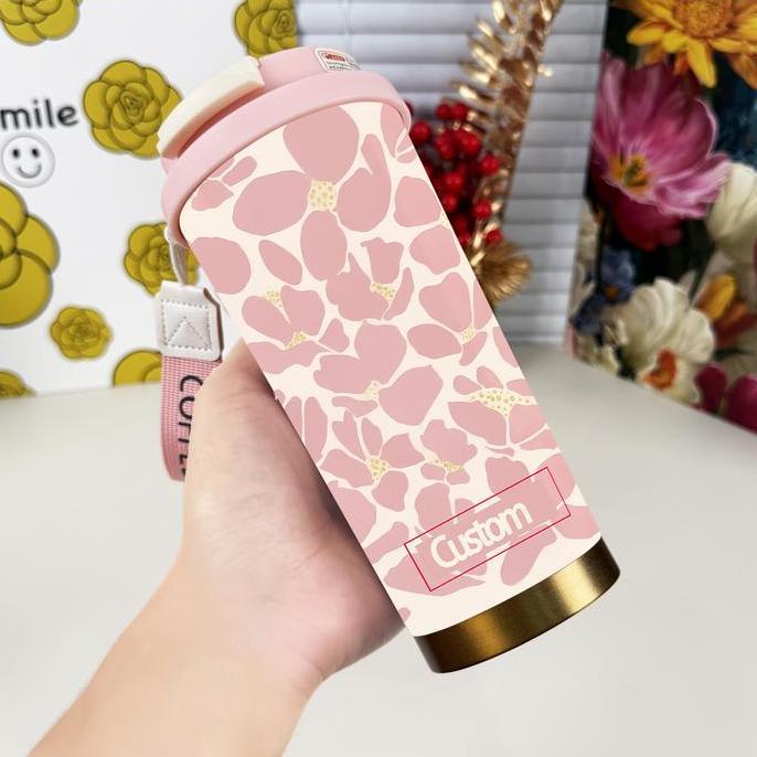 Tumbler Custom Motif Estetik Bisa Request Tumbler Custom Hadiah Bisa Nama, Pesan Khusus, Dan Lain-La