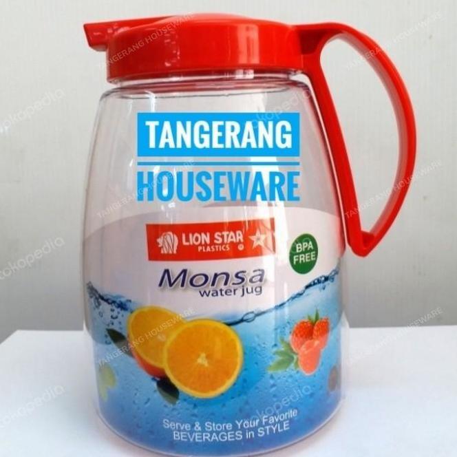 Teko Air Minum Teko Plastik Water Jug 2.Ltr Monsa Lion Star