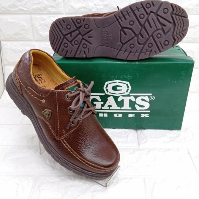 Sepatu pria dewasa Gats LB3 brown.sepatu kerja/kantor orinal