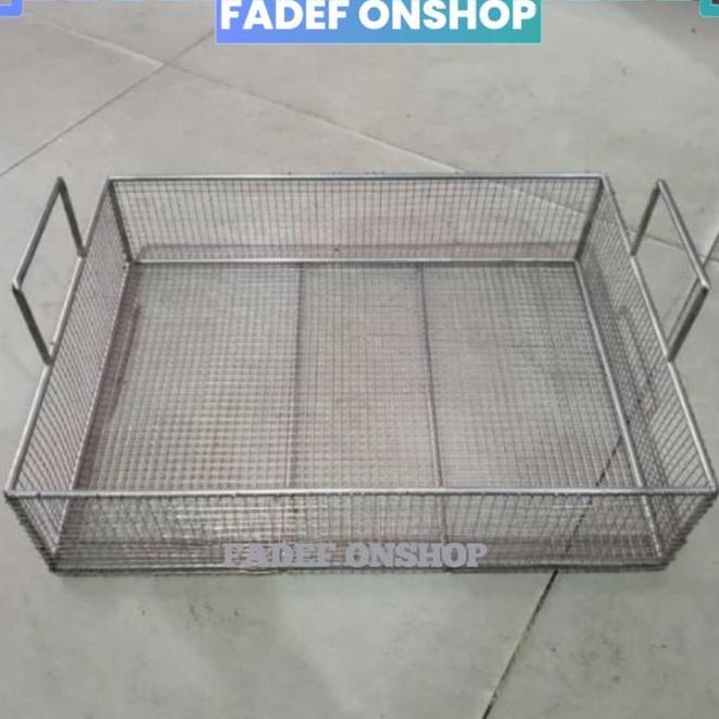 Keranjang Tirisan Pengangkat Gorengan Peniris Gorengan Stainless Steel Bagus