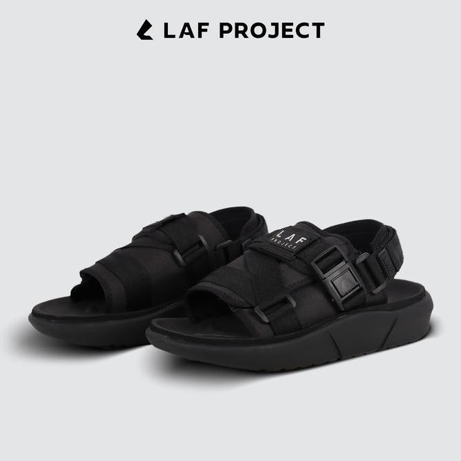 LAF Project - Sandal Traveling Sendal Gunung Pria - Sabai - Hitam Putih Karet