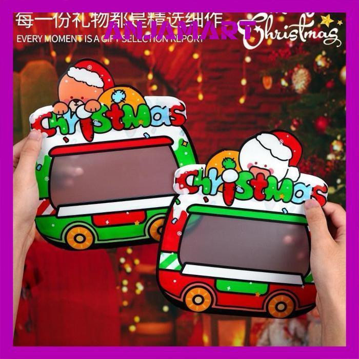 Tas Plastik Souvenir Hadiah Natal Anak Goodiebag Natal Tempat Snack Anak Souvenir Natal Lucu