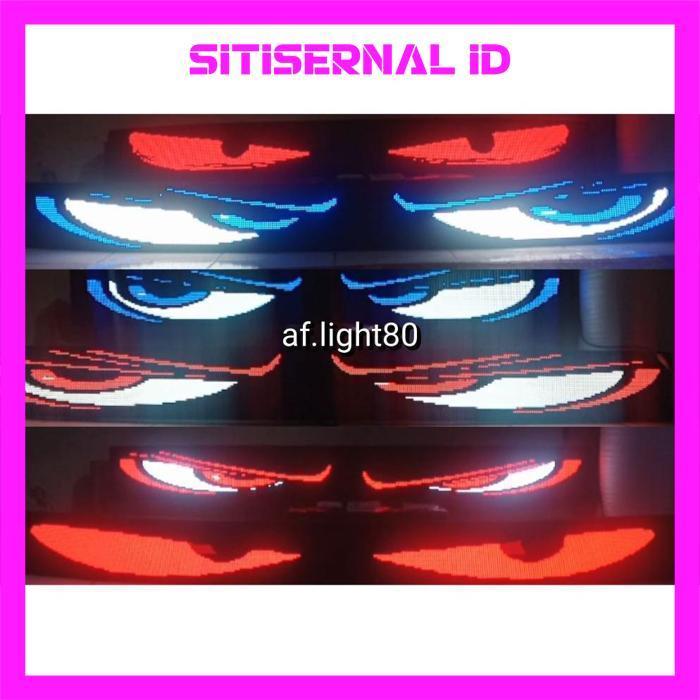 Rwet-23 Lampu Strobo Mata Running Texs P5 Rgb Original Full Colour Pick Up , Elf , Truk  ,Bus  12/24